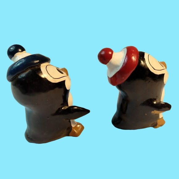 Penguin Figurines Punta Arenas Chile Souvenir  VTG Shabby Distressed  Lot 2 - Picture 4 of 9